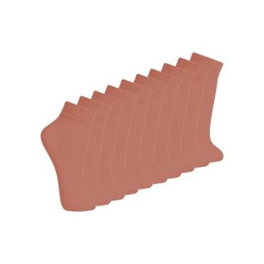 Imagem de Kit 10 Pares de Meias Fio 40 Opaca Lupo 5531-001, Bege