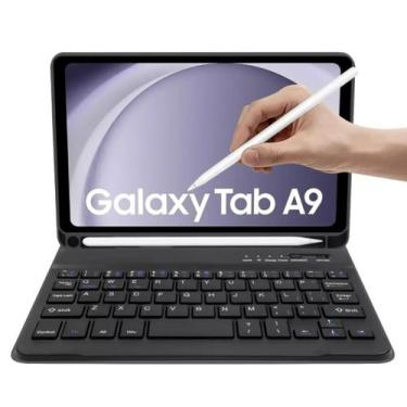 Imagem de Capa Pasta Com Teclado Bluetooth + Caneta Para Tablet Galaxy A9 8.7 - 