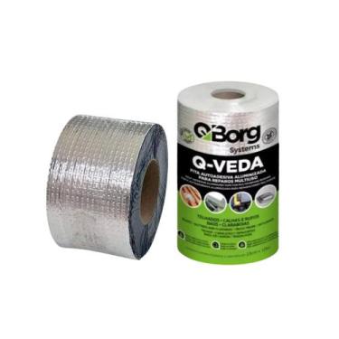 Imagem de Fita Asfáltica Para Telhados Aluminizada Adesiva Reparos Multiuso 15cm