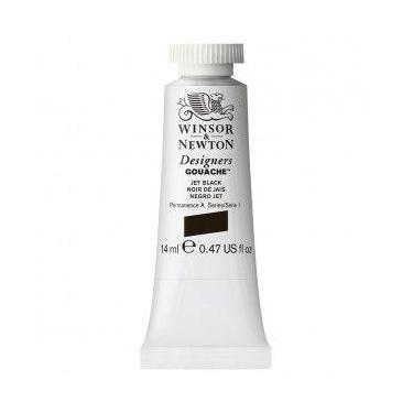 Imagem de Guache Winsor & Newton Designers 14ml S1 Jet Black US - WINSOR NEWTON