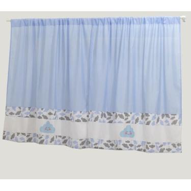 Imagem de Cortina Infantil Nuvem 2,00m X 1,70m - deccoralle, Azul