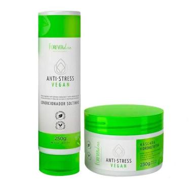 Imagem de Kit Condicionador + Máscara Anti Stress Forever Liss 230G