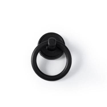 Imagem de Puxador Para Moveis Argola Para Gaveta Rustica Preto - Telis Ferragens