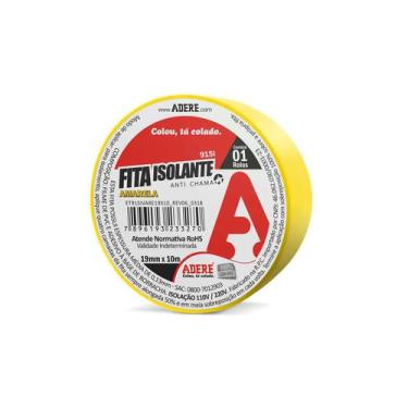 Imagem de Fita Isolante Adere Colorida 19Mmx10M Amarela