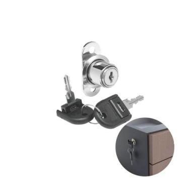 Imagem de Fechadura de Gaveta 18x25mm Chave Dobrável - Renna