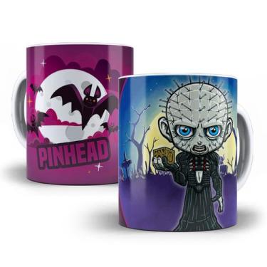 Imagem de Caneca Pinhead Terror Halloween Porcelana Personalizada - Tio da Canec