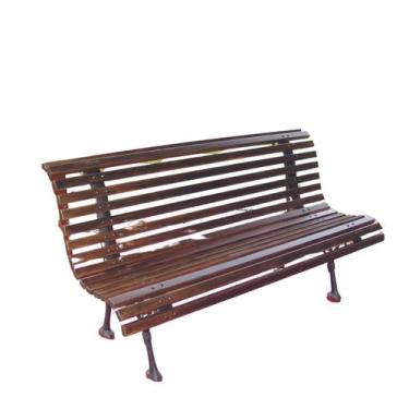 Imagem de Banco de Jardim Modelo Garden Madeira Pés Alumínio Fundido - Nossa Kas