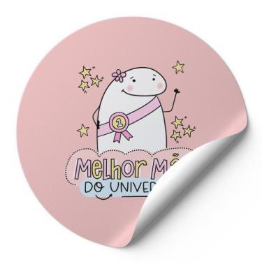 Imagem de 120 Etiquetas Adesivos Redondos Meme Bentô Dias Das Mães Melhor Mãe Do