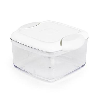 Imagem de Pote Hermético Multiuso Quadrado 1,3 Litros Acrílico Marmita - Plastut