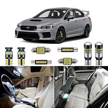 Imagem de AUTOGINE Kit de luzes interiores de LED branco para 2004-2021 Subaru WRX/WRX STI/Impreza Super Bright 6000K Interior Lâmpadas LED Pacote + Ferramenta de instalação