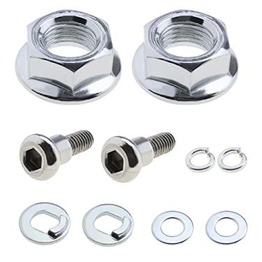 Imagem de SING F LTD 4 peças de parafusos de porcas de roda do motor dianteiro traseiro para scooter elétrico compatível com Xiaomi M365, 1S, Essential, Pro e Pro 2