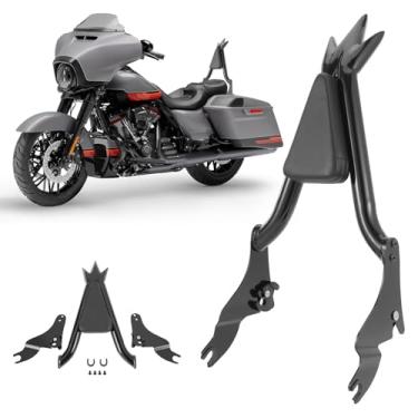 Imagem de Sissy Bar para Harley Touring, encosto removível para passageiros compatível com Harley Davidson Touring Street Glide Road Glide Road King Electra Glide 2009-2024