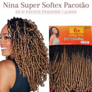 Imagem de Cabelo Nina Softex Pacotão 428gramas Original Crochet Braid - Ombre Me