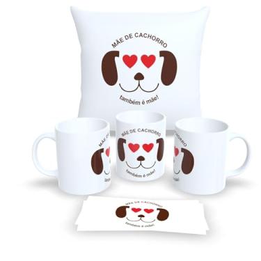 Imagem de Kit Com Almofada 30x30cm e Caneca de Porcelana dia das Mães (Kit dia das Mães 5)