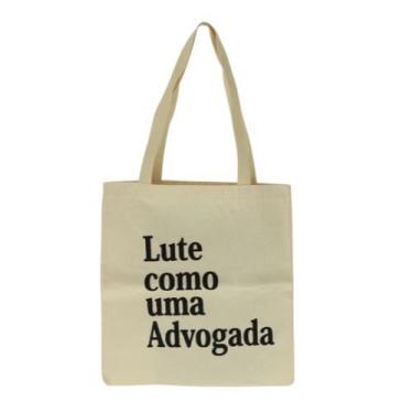 Imagem de Bolsa Ecobag 100% algodão Estampa LUTE COMO ADVOGADA - CARIOCA MAIS