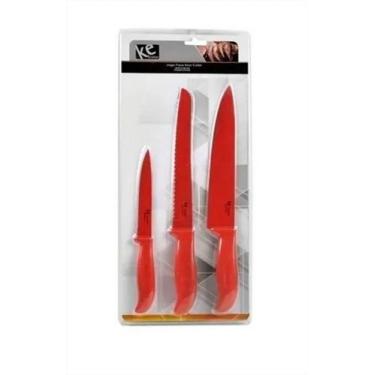 Imagem de Kit De Facas Color Inox Com Corte Preciso Ke Home