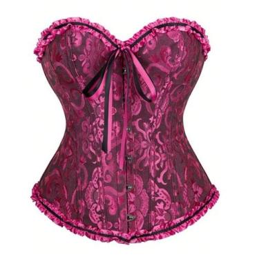 Imagem de Corset Corselet Corpete Corset Espartilho Modela Cintura - Modas Fagun