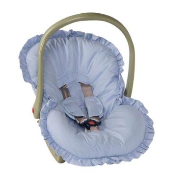 Imagem de Capa Para Bebê Conforto + Protetor de Cinto Para Bebê Menina Menino 02