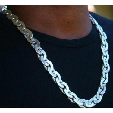 Imagem de Cordão Prata 950/ 52 Cm/ 10 Mm /137 Gramas/direito Esquerdo - Cordão d