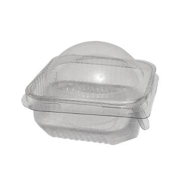 Imagem de 10 Embalagem Flip Bolinho 100ml Mini Doce Brownie Donut Tampa Bolha Cr