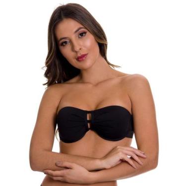 Imagem de Sutiã sem alça Plus Size com Bojo em Microfibra + Extensor Estilo Sedu