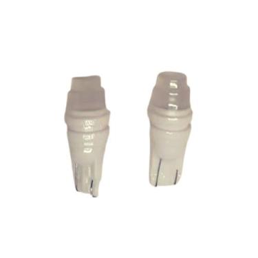 Imagem de Led forte branco base t10 pingo meia luz de ceramica par - KOBO