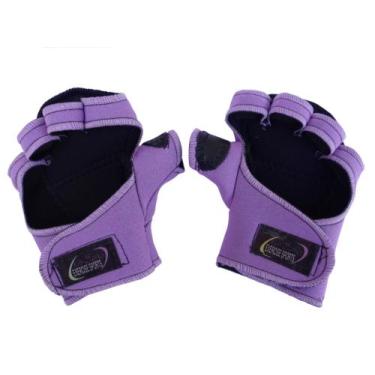 Imagem de Luva para Academia Luva com Polegar de Neoprene Lilás - Exercise Sport