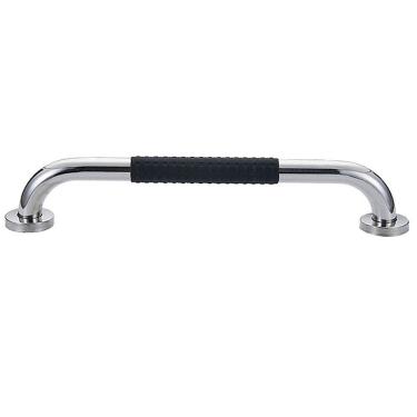 Imagem de Barra de Apoio Inox 60cm Suporte Antiderrapante Banheiro Box Idoso Criança Gestante Cadeirante Acessibilidade Corrimao Escada Resistente