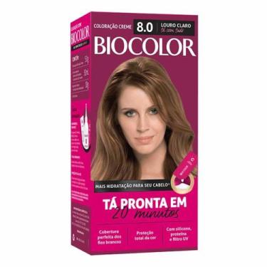 Imagem de Coloração Creme 8.0 Louro Claro Tá Com Tudo - Biocolor