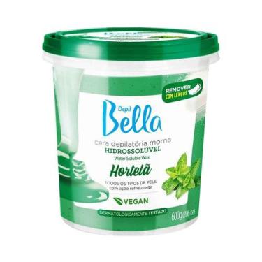 Imagem de Cera Depilatória Morna Hidrossolúvel Hortelã 600g - Depill Bella - Dep