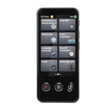 Imagem de Dispositivo Tradutor de Idiomas, Suporta 142 Idiomas, Tradução de Fotos Off-line On-line, Dispositivo Tradutor de Voz Portátil Com Tela Sensível Ao Toque, para Viagens
