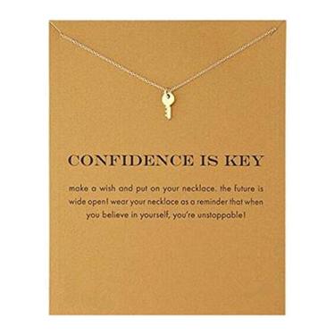 Imagem de HUNO Dainty Lucky Elephant Horseshoe Clavícula Chaveiro Anjo Asa Hexagram Colar com Pingente Estrela Amizade Joia BFF