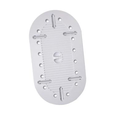 Imagem de Kokiya Tampa de cobertura para vaso sanitário agachado, tampa superior para vaso sanitário agachado, placa de banheiro fácil de usar para uso público, Oval Engrossado