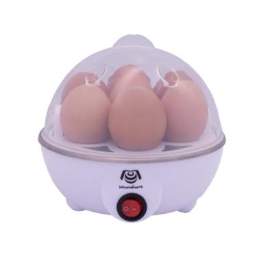 Imagem de Cozedor Ovos Legumes Portátil Elétrico Vapor Desligamento Automatico Cozinha Premium (Branco - 220V)