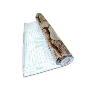 Imagem de Papel De Parede Tijolinho Kit 12 Unidades Pedra Marrom Claro Autoadesivo Colante Decoraçao Lavavel