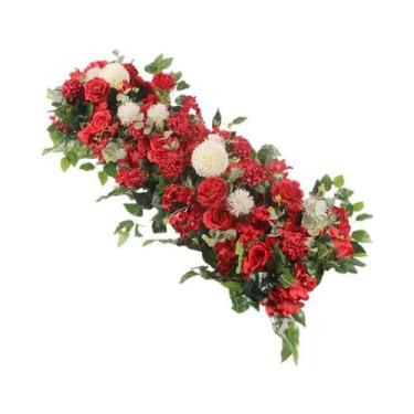 Imagem de Decoração de Parede com Flor de Peônia de Seda (50/100cm) - Arranjo pa