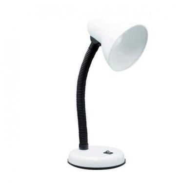 Imagem de Luminária de Mesa para 1 Lâmpada Versaty Bronzearte Branco, Bivolt