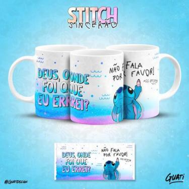 Imagem de Caneca do Stitch Sincero frases que toda pessoa irônica tem! - Pammy S