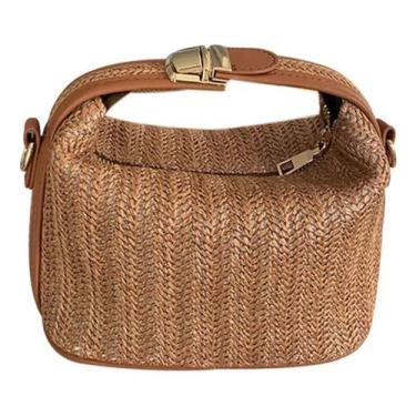 Imagem de Bolsa De Palha Praia Feminina Morna Luxuosa Festa Jantar - Alwy