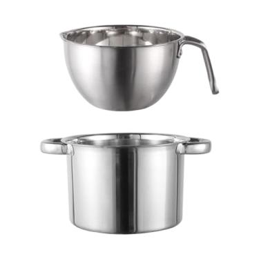 Imagem de IEUDNS Molho de chocolate caldeira panela de caldeira de grande capacidade Ferramenta de assadeira Double Boiler Chocolate Melter para queijo