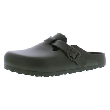 Imagem de Birkenstock Sandália masculina Boston SFB, Castanho cáqui, 9-9.5 Narrow Women/7-7.5 Narrow Men