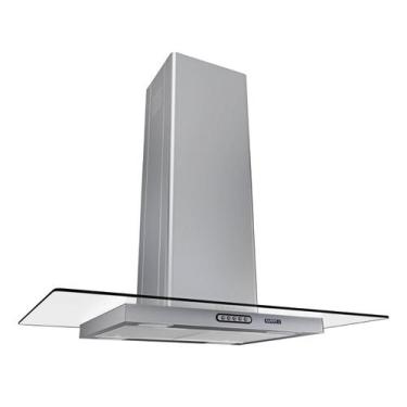 Imagem de Coifa Ilha de Teto Vidro Reto 90cm Inox Nardelli 4 à 6 Bocas, 220V