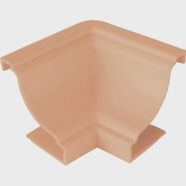 Imagem de Kit 5 Caixas com 60 Unidades Canto Interno Polifort 8mm X 25mm Nogueira