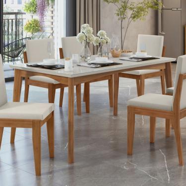 Imagem de Mesa de Jantar 6 Lugares 160cmx90cm Monalisa