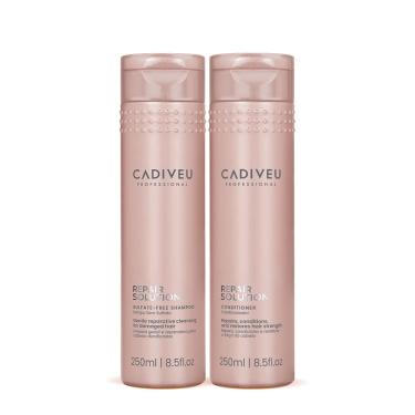 Imagem de Kit Cadiveu Repair Solution Shampoo Sem Sulfato e Condicionador (2 produtos)