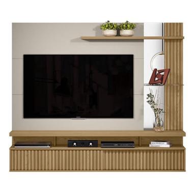 Imagem de Painel Home Linea Brasil Maragogi para TV até 60 Carvalho/Off White