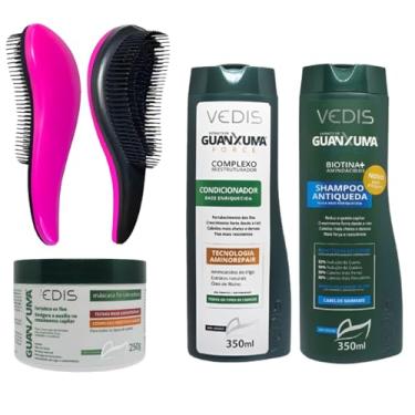 Imagem de Kit Guanxuma Completo – Shampoo, Condicionador, Máscara e Escova Mágica para Resultados Profissionais