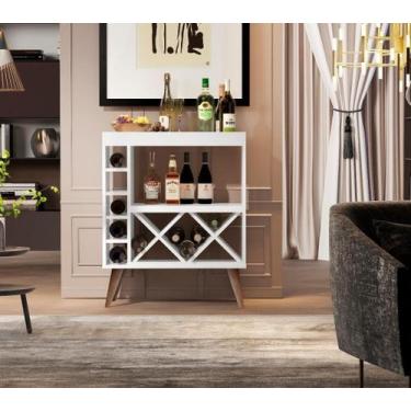 Imagem de Aparador Adega Chatô Plus Pés Palito Branco Comprar Moveis - Comprar M