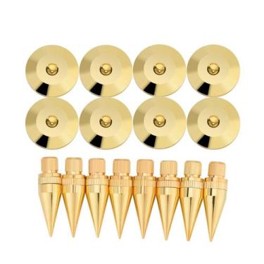 Imagem de Kit de Pés Antivibração SOONALL - 8 Pares de Copos de Cobre (36mm)
