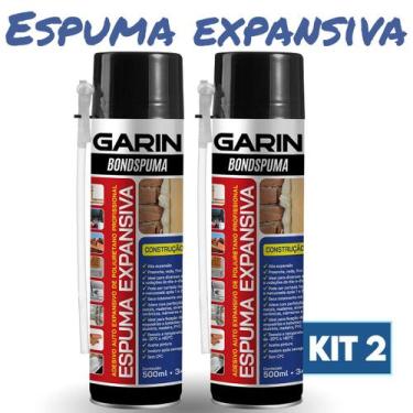 Imagem de Kit Espuma Expansiva 500ml Garin Bondspuma, 2 Unidades
